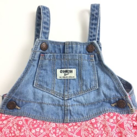 OshKosh Bgosh Kids 24M Overall Dress - Picture 4 of 6